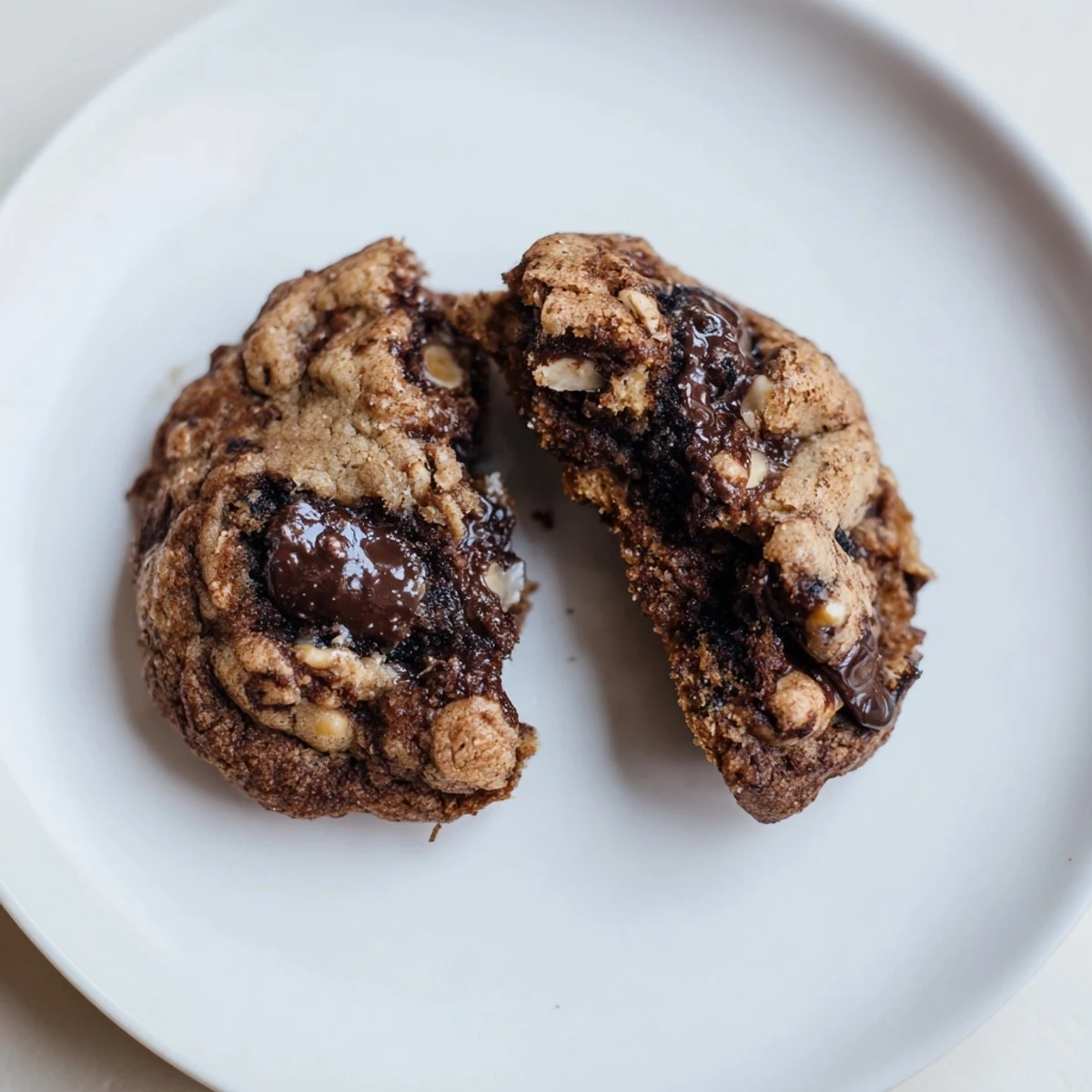 Warm Gluten-Free Espresso Chocolate Cashew Cookies, gooey centers and crunchy cashews