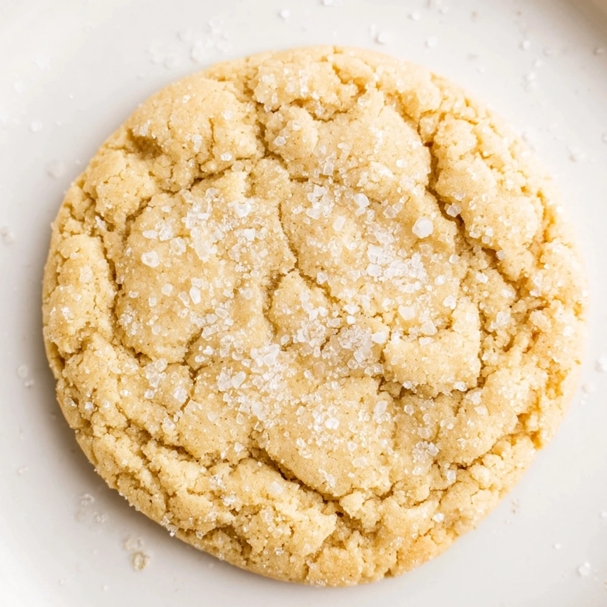 Soft vegan vanilla mint sugar cookies coated in sparkling sugar on a wire cooling rack