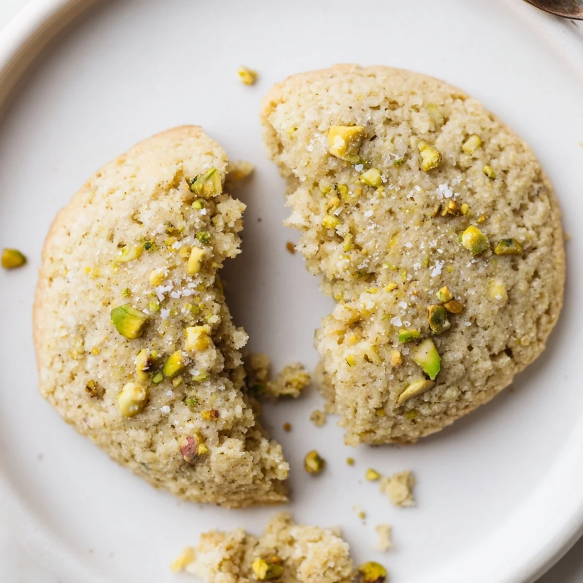 Gluten Free Lemon Pistachio Crumble Cookies cooling on rack, buttery lemon scent  