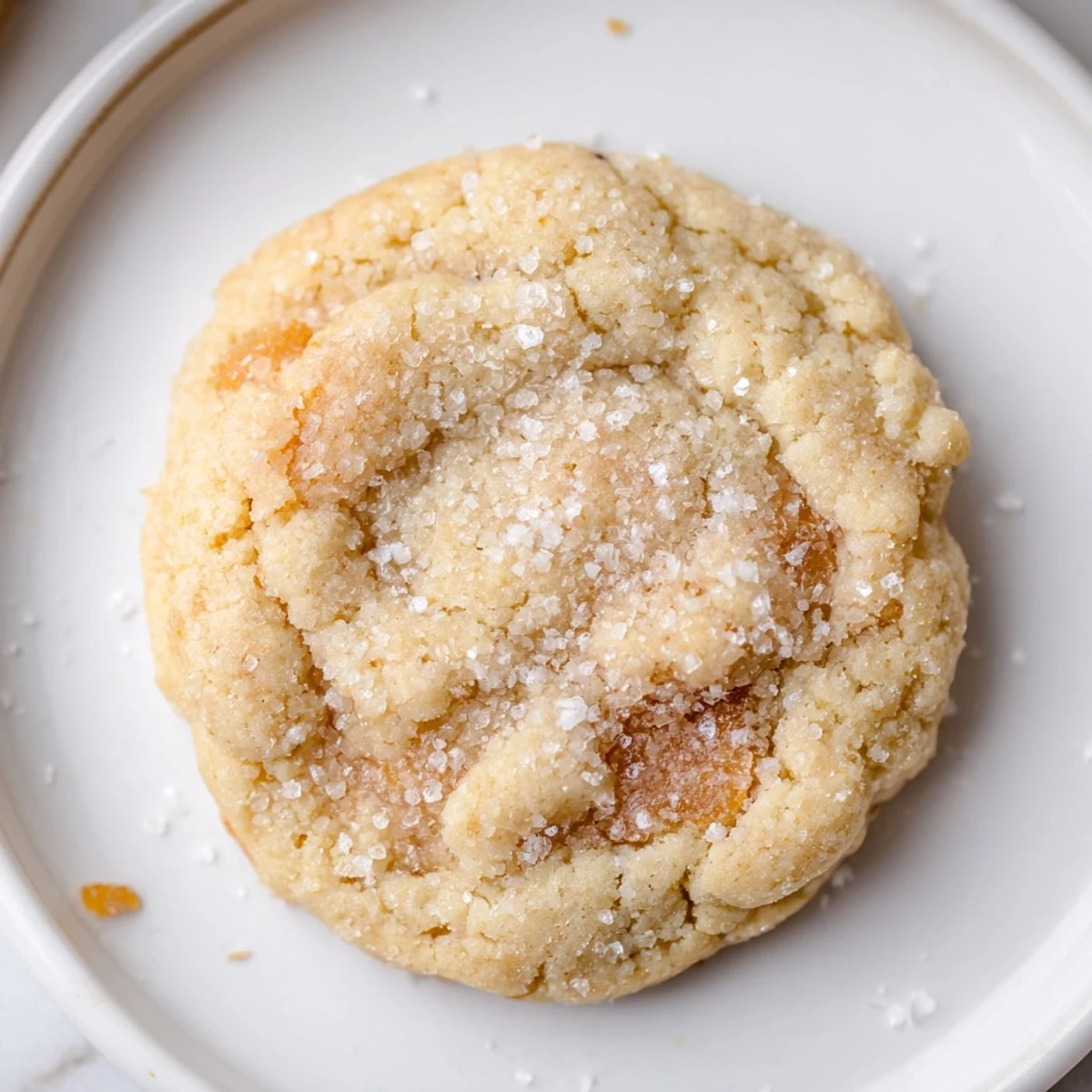 Fresh-baked Vegan Vanilla Apricot Sugar Cookies served with almond milk for dipping