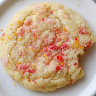 Vegan Strawberry Orange Sugar Cookies