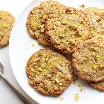 Lemon Pistachio Butter Crisps