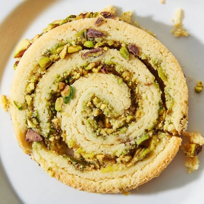 Freshly baked gluten-free lemon pistachio butter swirl cookies topped with zesty zest and crunchy nuts.  